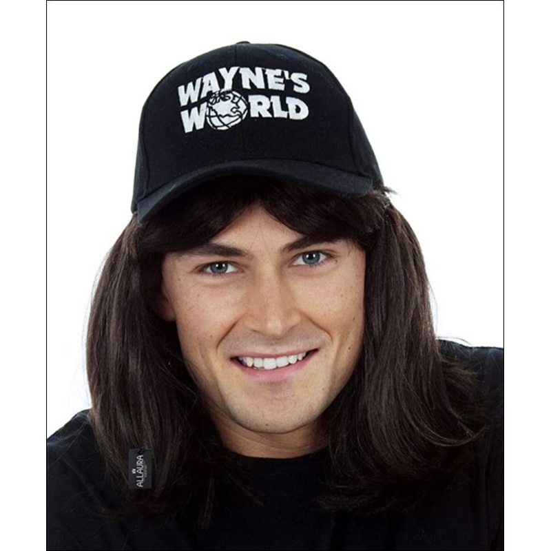 80’S Rocker With Baseball Cap Wig