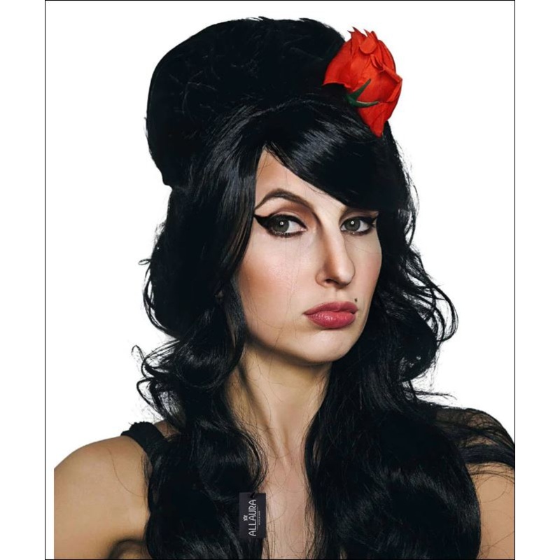 Bouffant Beehive Wig With Flower