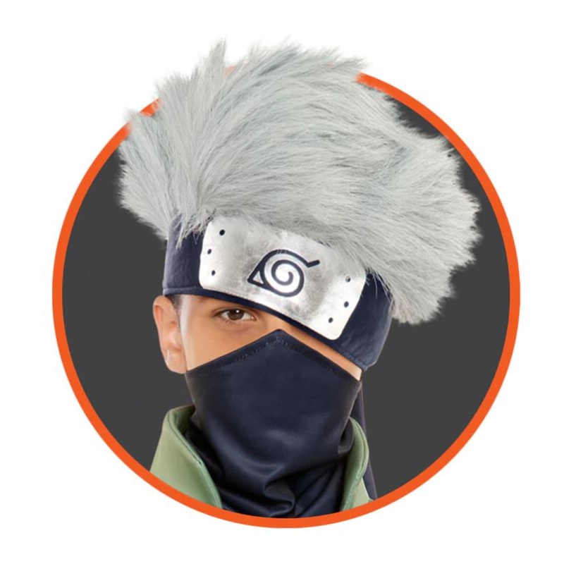 Kakashi Headband With Hair Child
