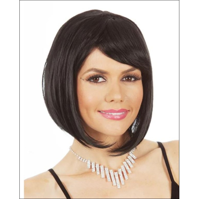 Long Black Bob Wig