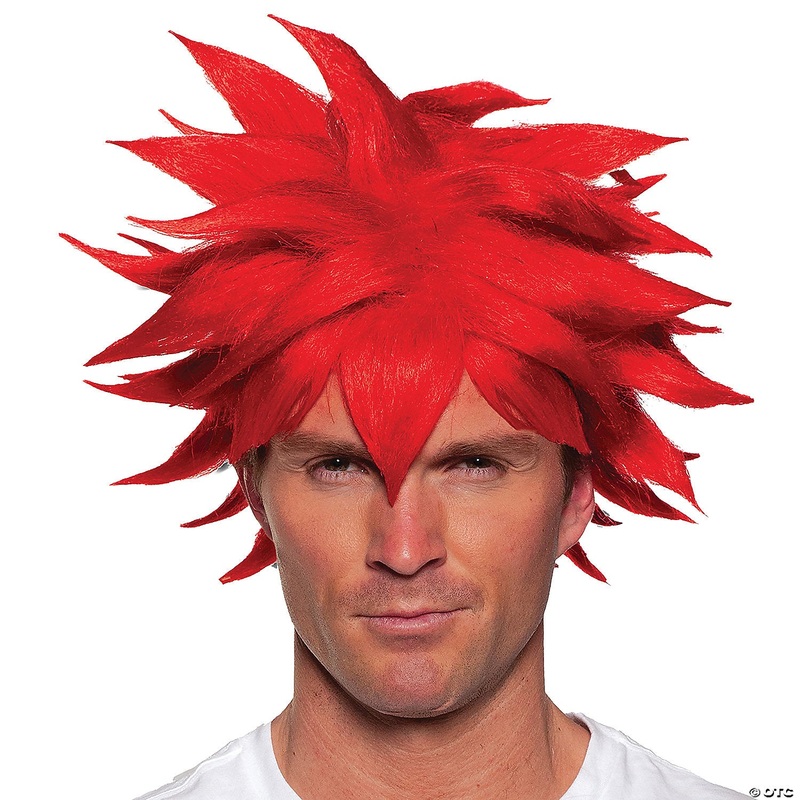 Red Spiky Anime Wig