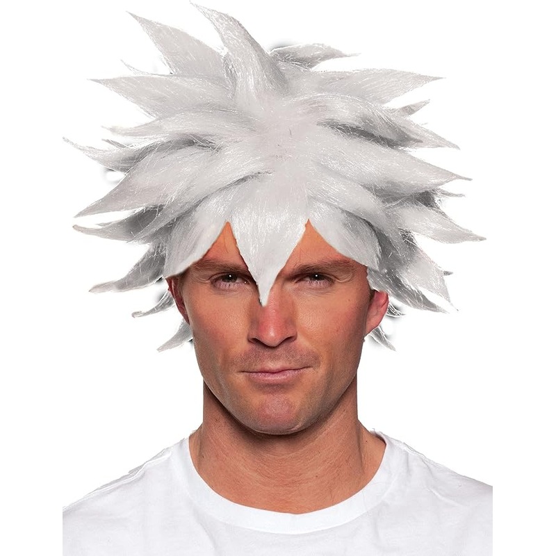 White Spiky Anime Wig