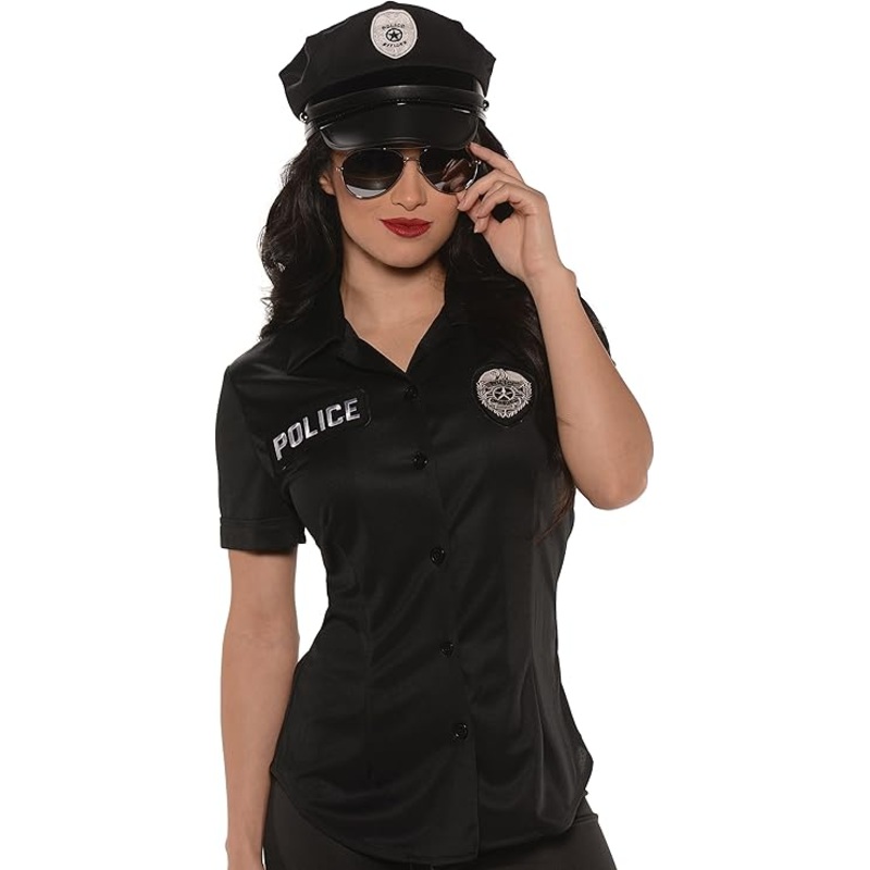 Womens Fitted Police Shirt|Small|Medium|Large|Xlarge|XXlarge|XXXlarge