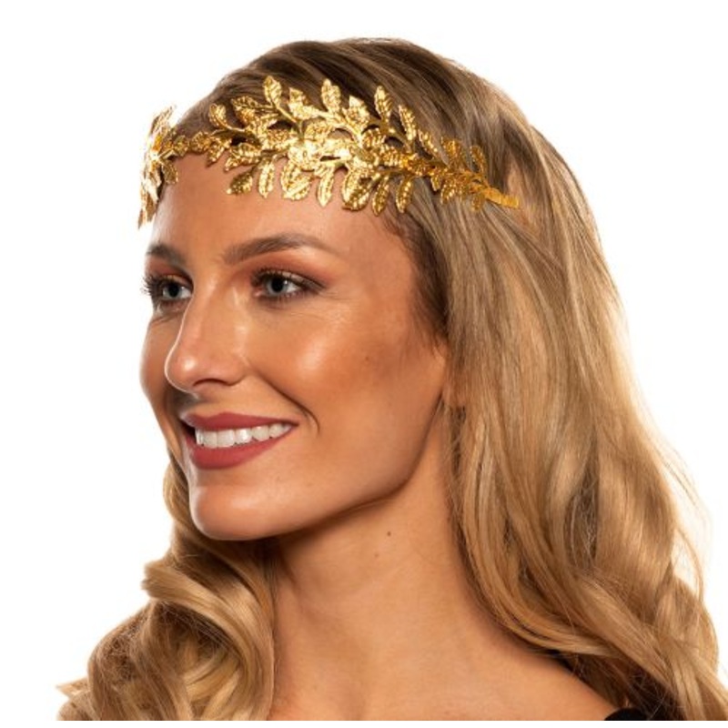 Metal Gold Leaf Tiara