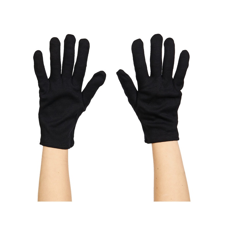 Adult Cotton Gloves Black