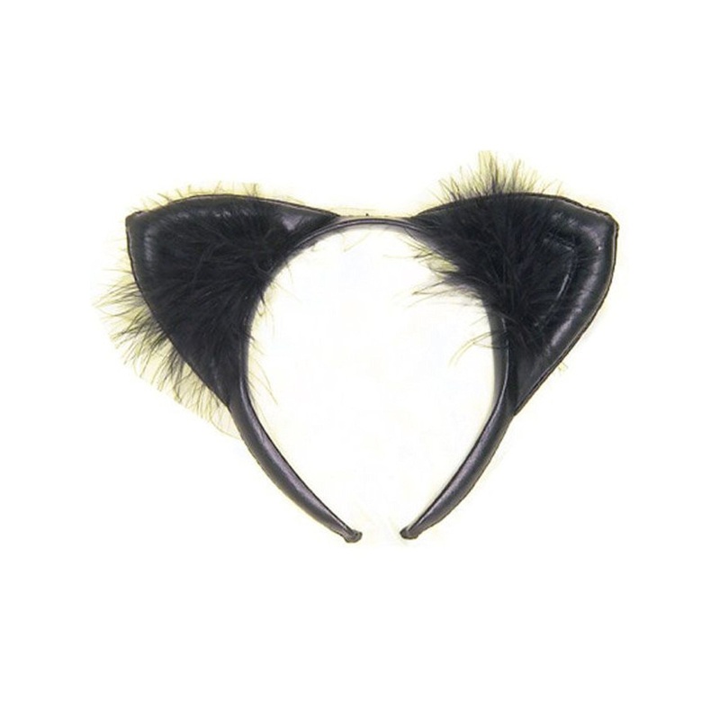 Black Leather Cat Ears