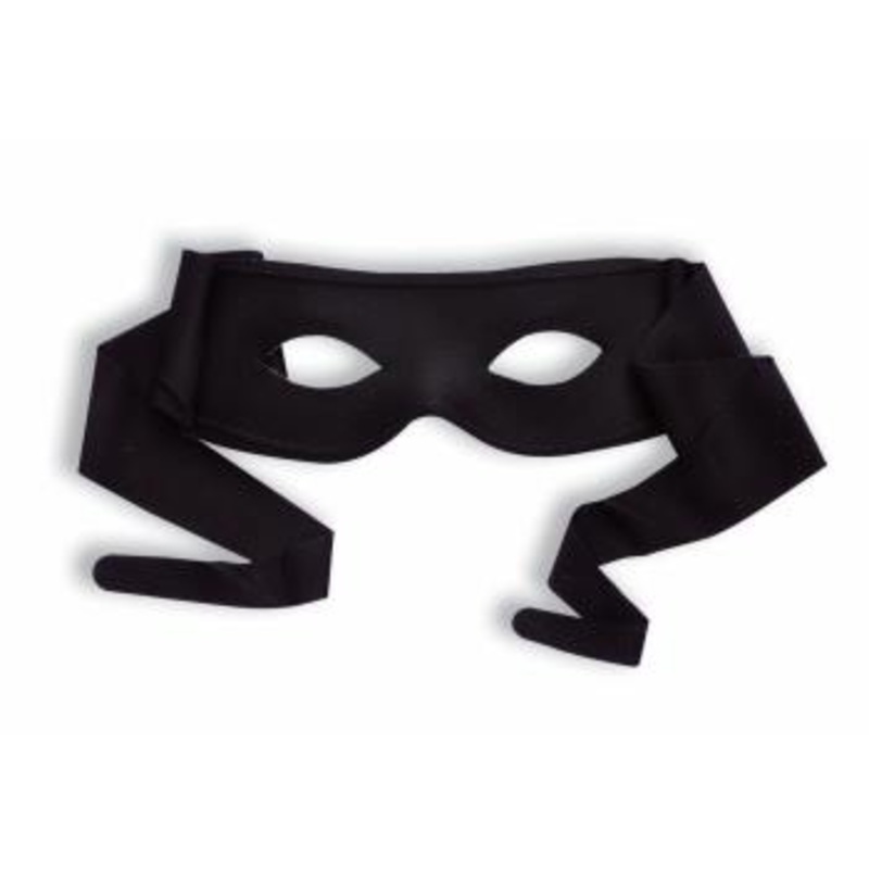 Black Mask With Tie
