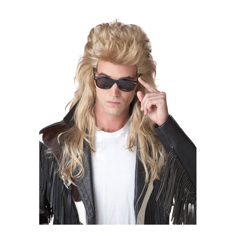 Blonde Rock Mullet Wig