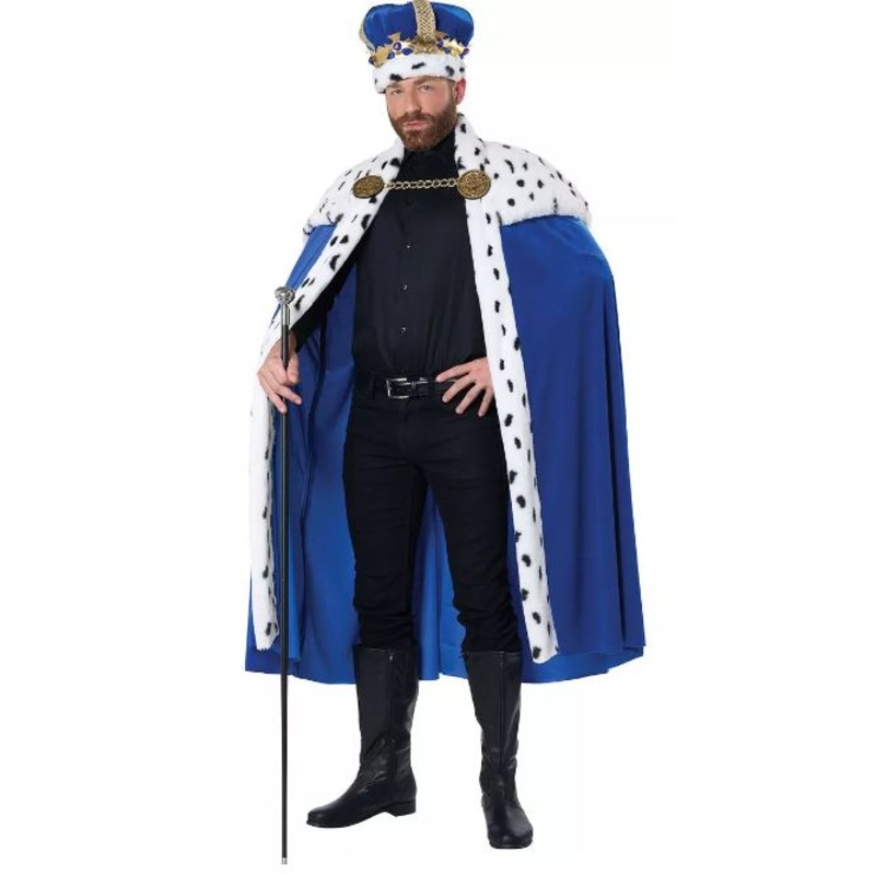 Blue Royal Cape and Crown