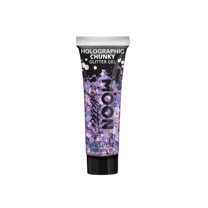 Purple Holographic Chunky Glitter Gel