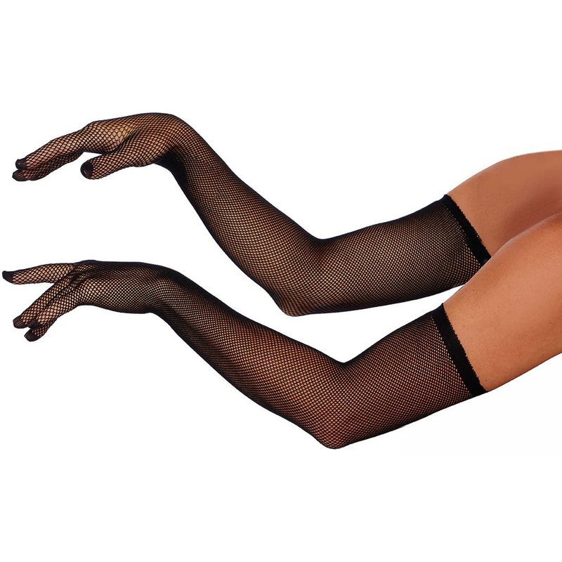 Black Fishnet Gloves
