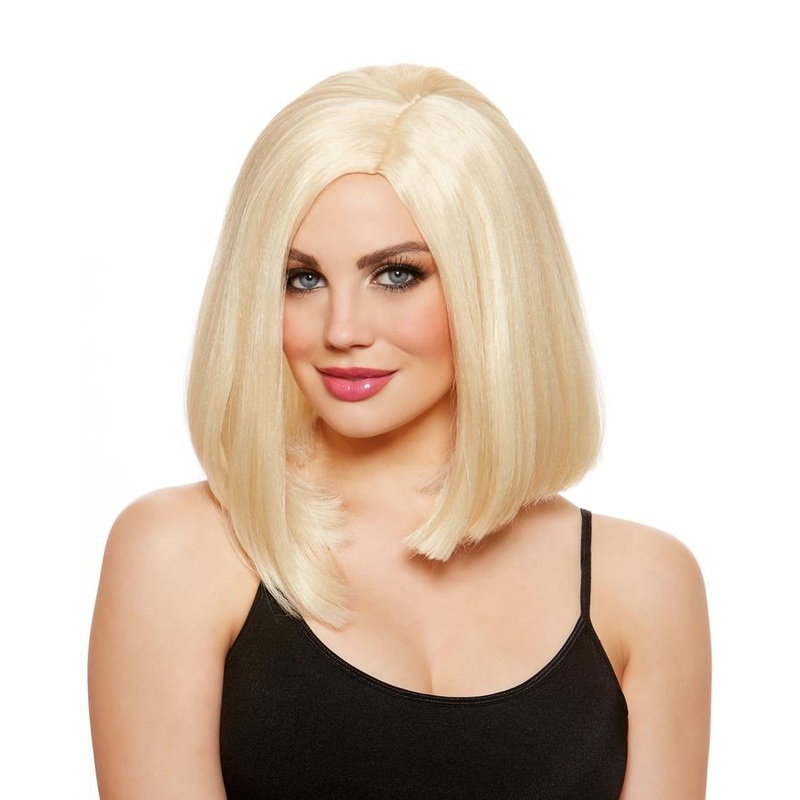 Blond Blunt Long Bob Wig