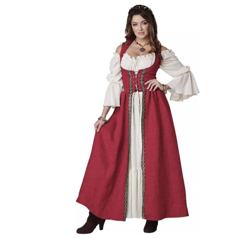 Medieval Overdress Burgundy|XS|S/M|M/L