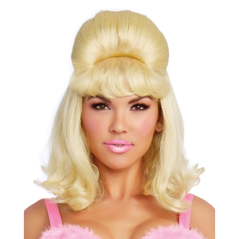 Retro Bouffant Blonde Wig
