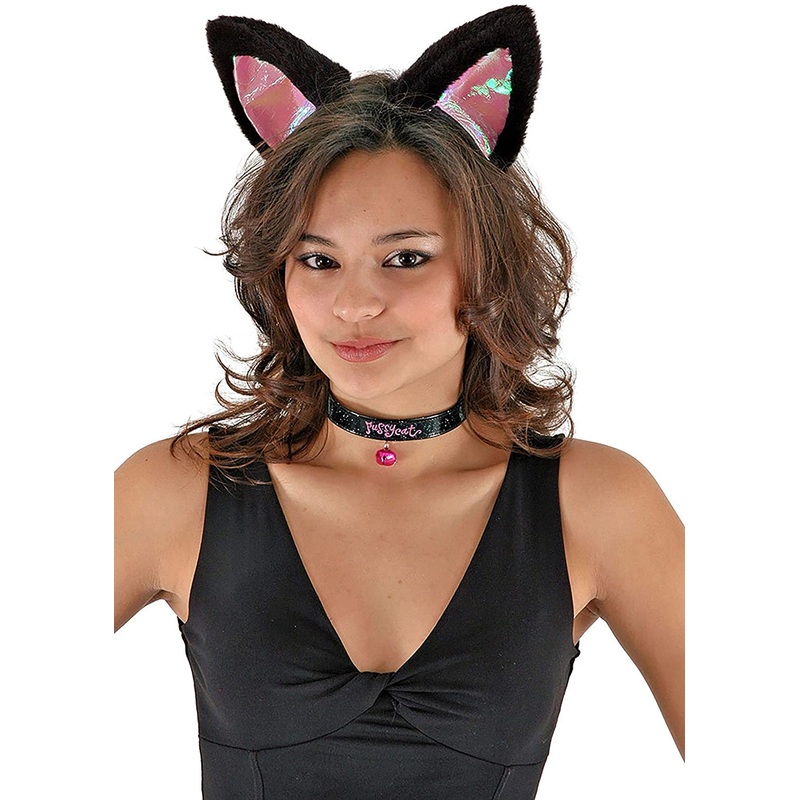 Black Cat With Pink Ears Kit