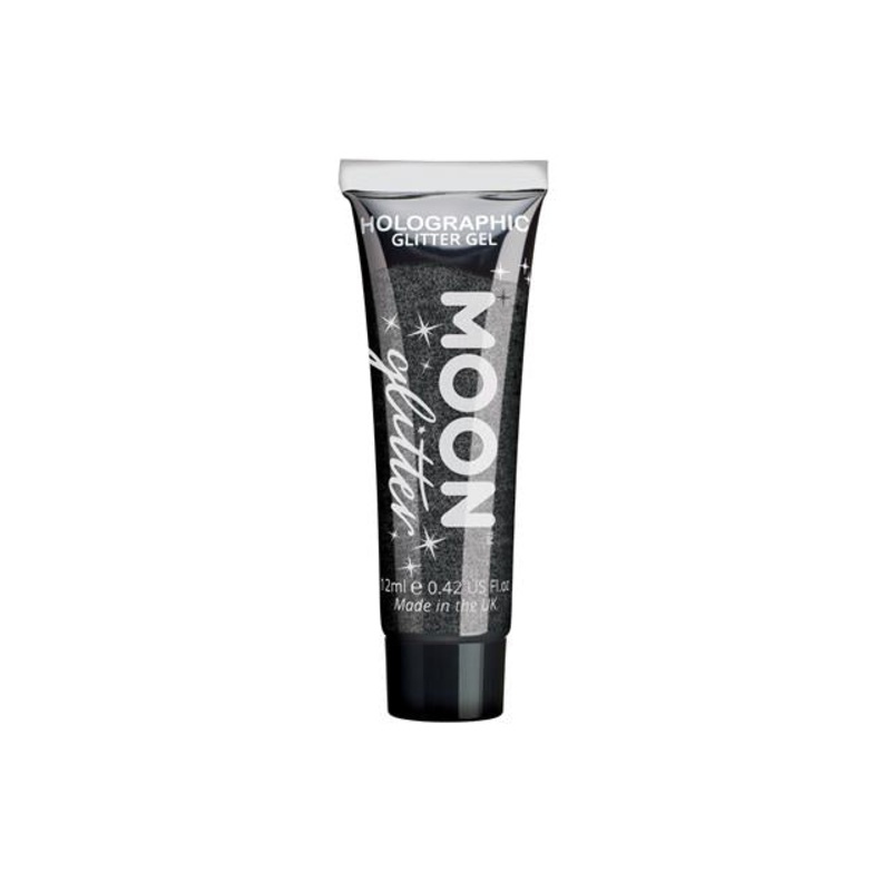 Black Holographic Fine Glitter Gel