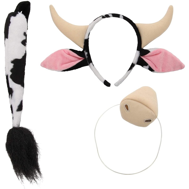 Cow Ears Headband and Tail