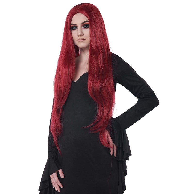 XL Long Dark Red Cosplay Wig