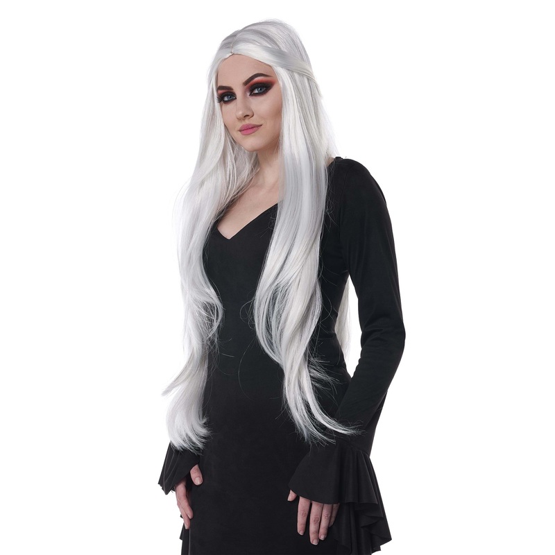 XL Long White Cosplay Wig
