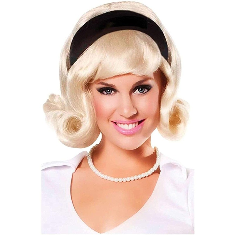 1950’S Blonde Wig With Headband