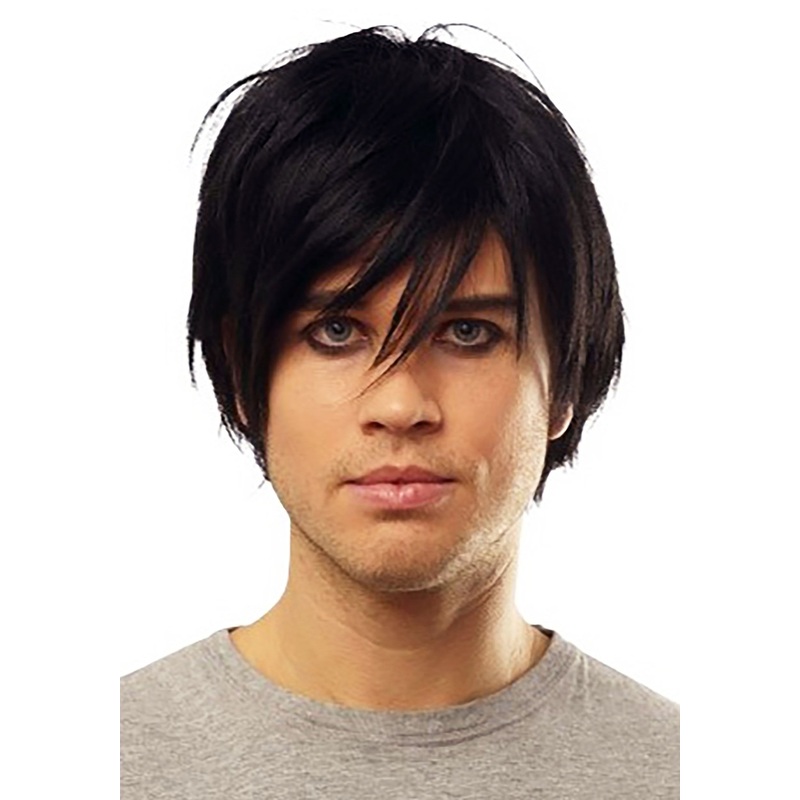 Deluxe Emo Black Wig