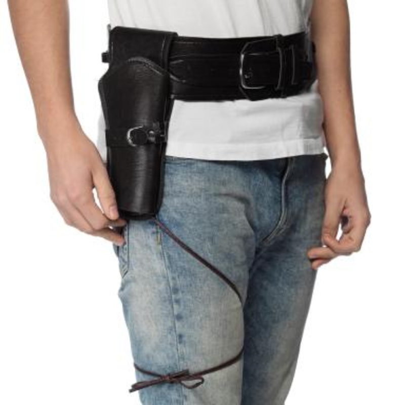 Heavy Guage Black Western Holster
