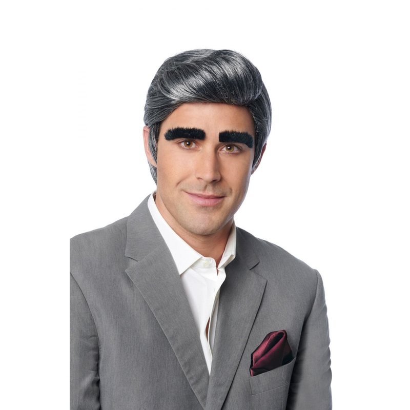 Johnny w/ Eyebrows Grey Wig