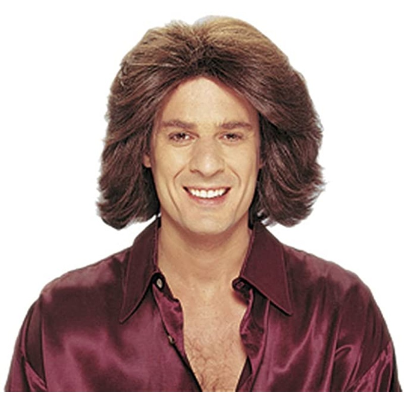 Mens Feathered 1970’S Wig