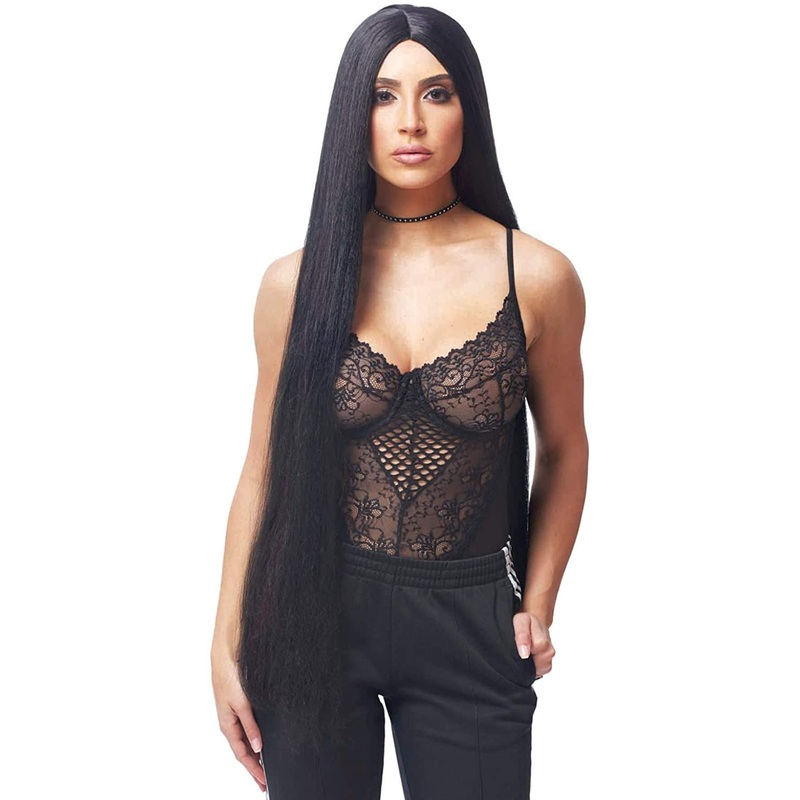 Reality West Extra Long Black Wig