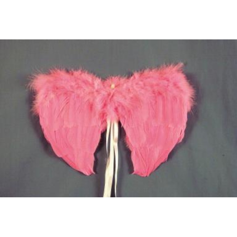 14 Mini Pink Feather Wings