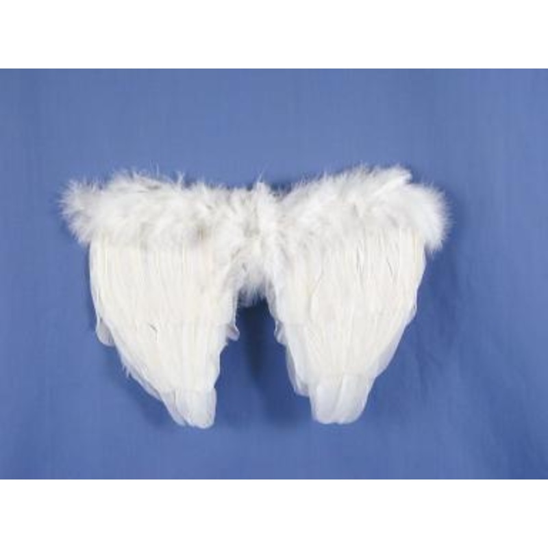 14 Mini White Feather Wings