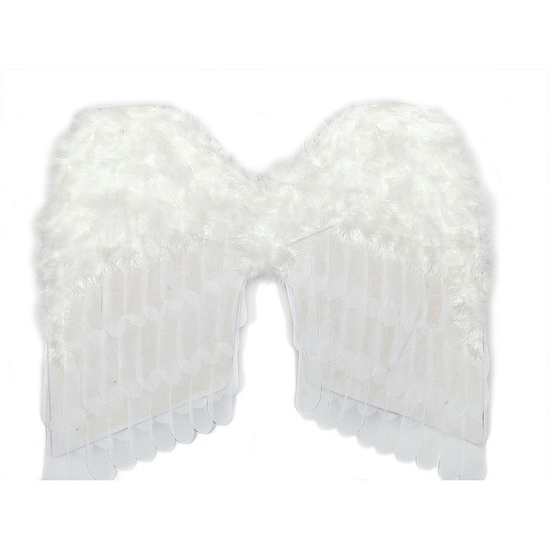24 White Feather Wings
