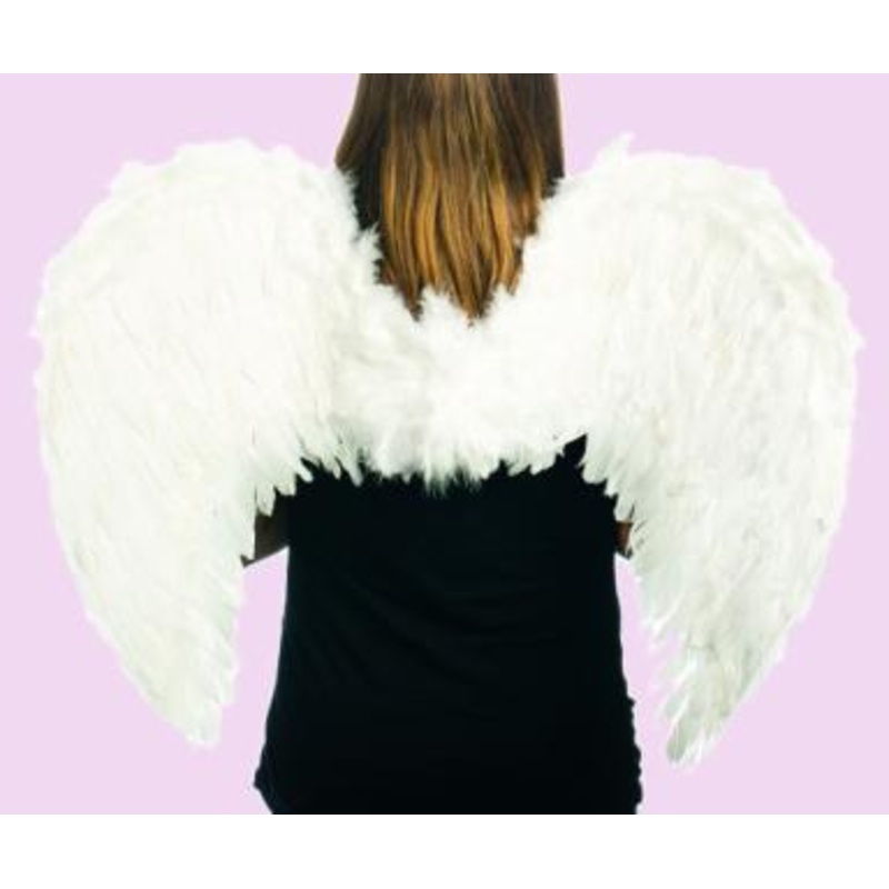 31 Flexible White Feather Wings
