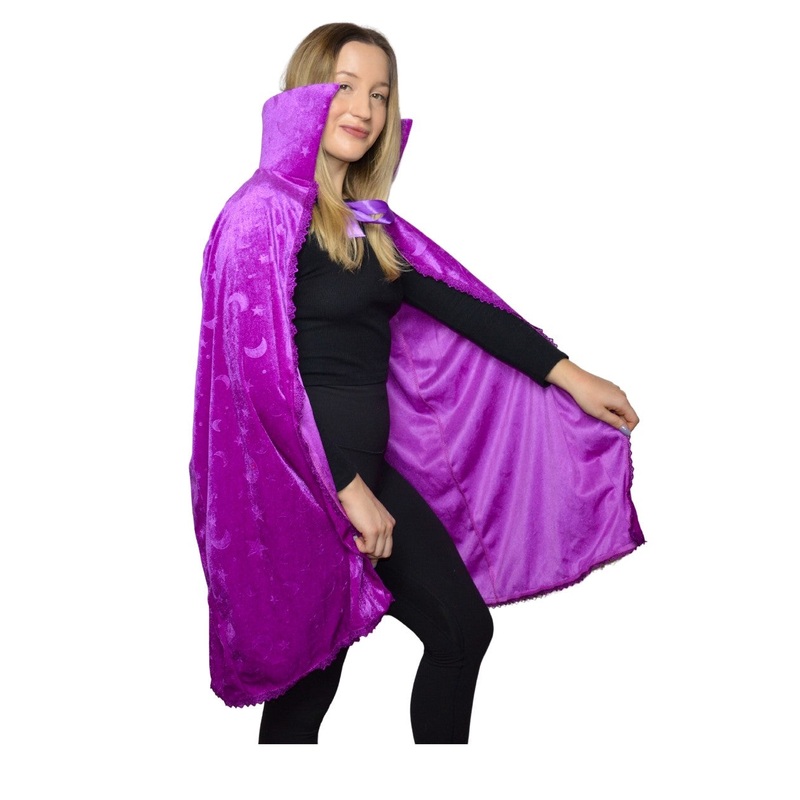 Purple Punch Moon and Star Velour Cape