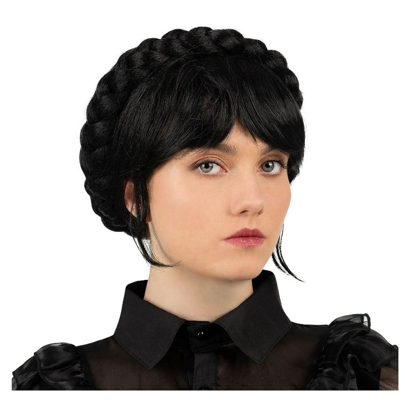 Black Crown Braid Wig