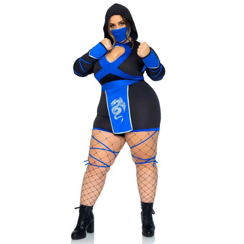Blue Dragon Ninja Womens Plus Size