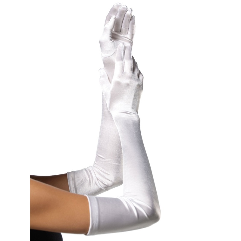 Extra Long White Gloves