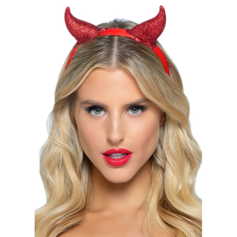 Glitter Devil Horn Headband
