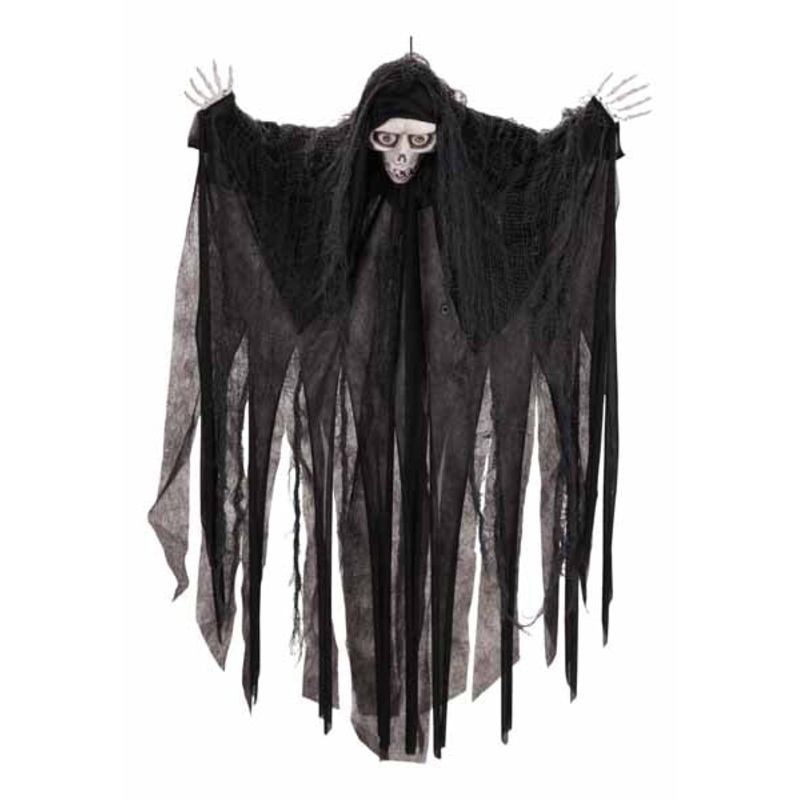39 Inch Hanging Animated Black Reaper