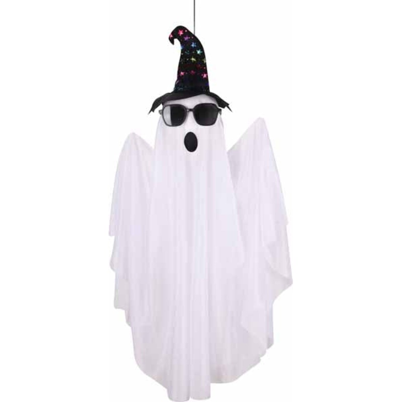 3FT Hanging Ghost w/ Glasses