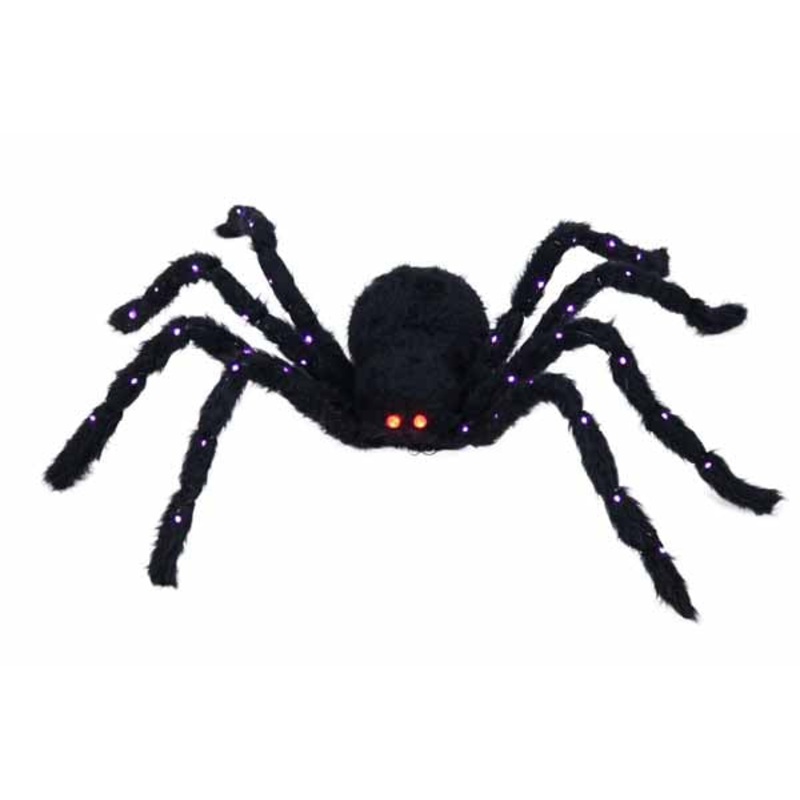 60 Light Up Spider w/ Purple Lights