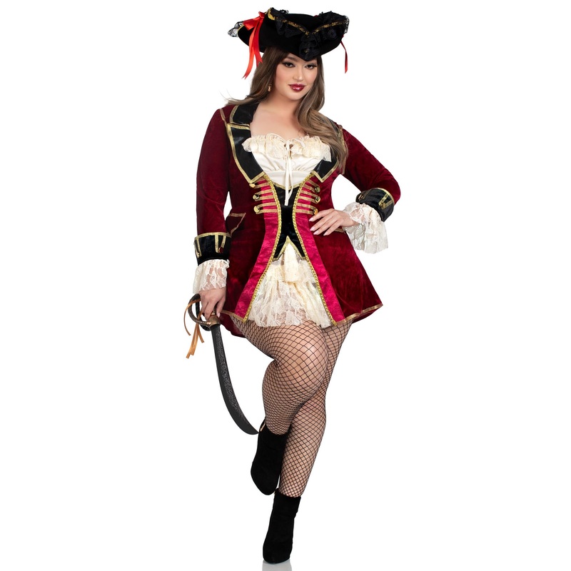 Captivating Pirate Captain Plus Size