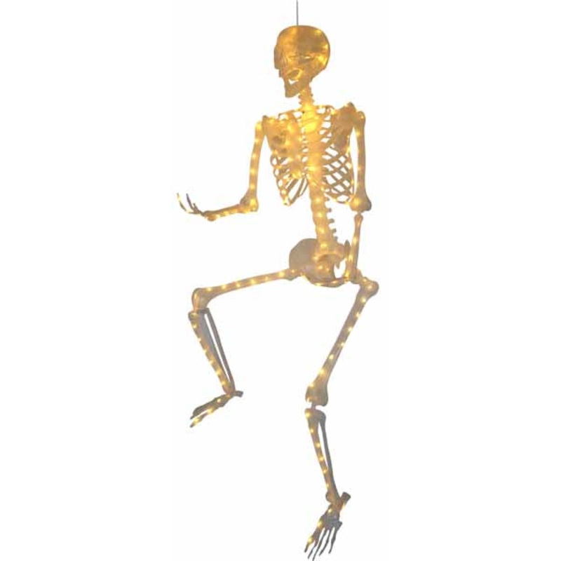 Skeleton With Full Body String Lights