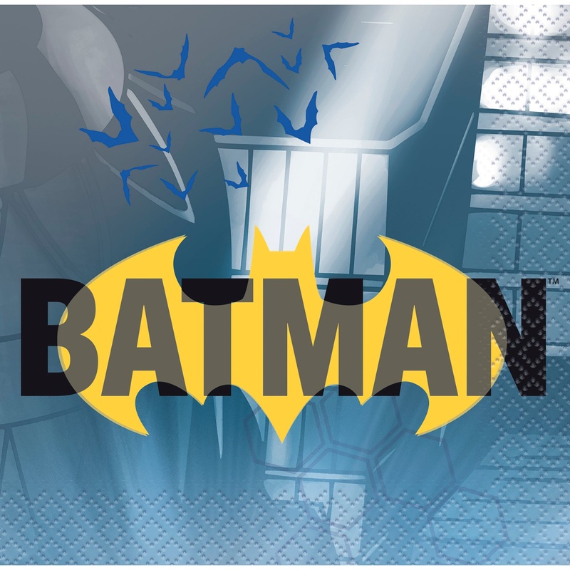 Batman 16 Beverage Napkins 9.75×9.75in