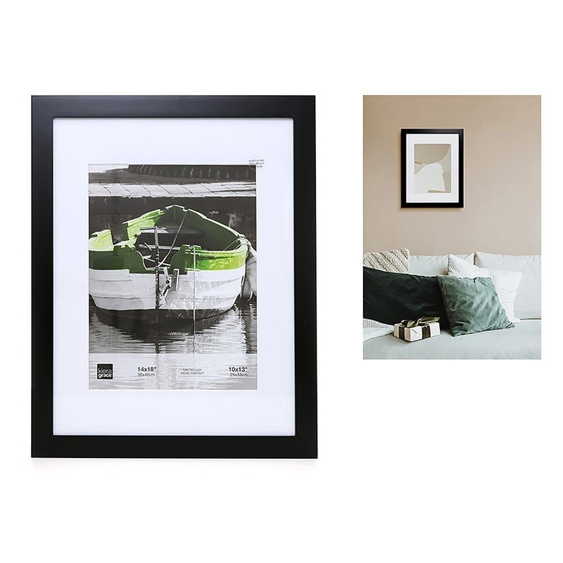 KG Langford Black Wood Frame 14x18in Photo 10x13in