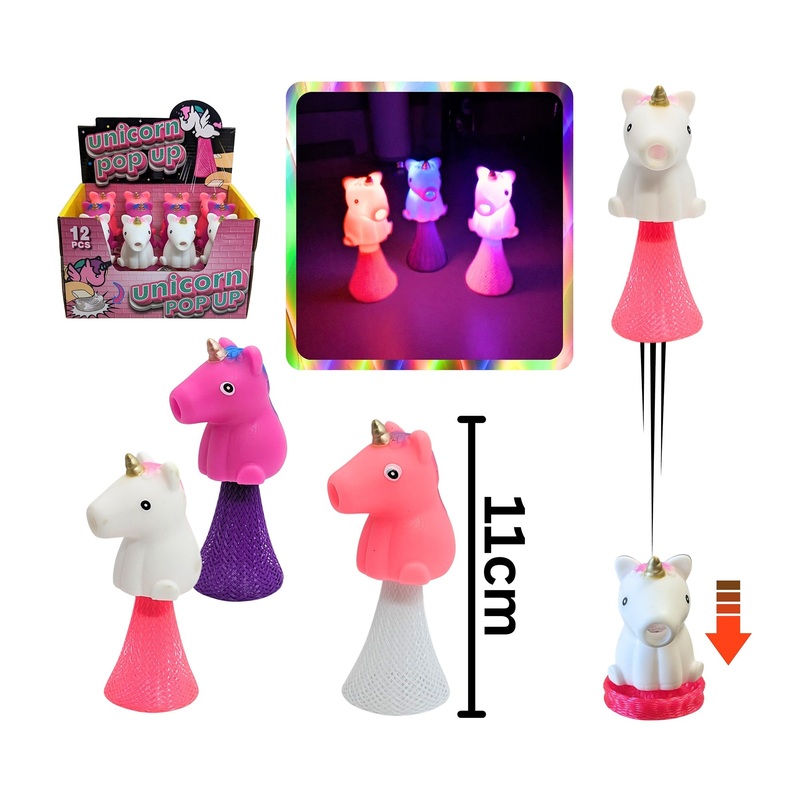 Light-up Pop-up Unicorn 4in Age 3+ VRT