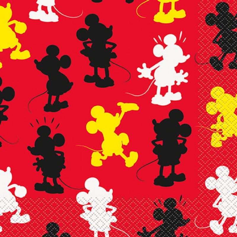 Mickey Mouse 16 Luncheon Napkins 2 Ply 12.75×12.75in