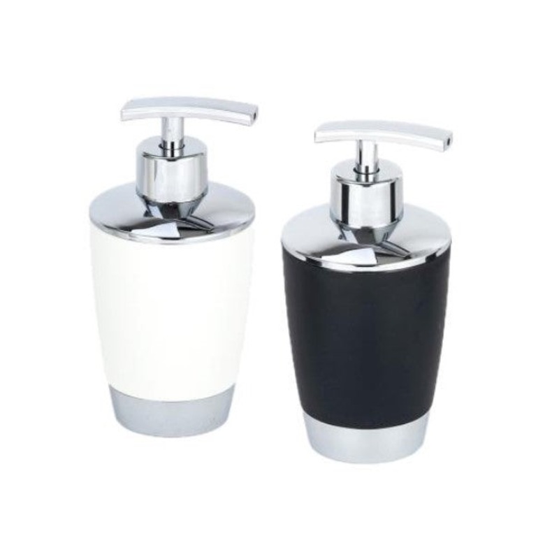 Plastic Soap Pump with Chrome Accent 6.5x3in VRT