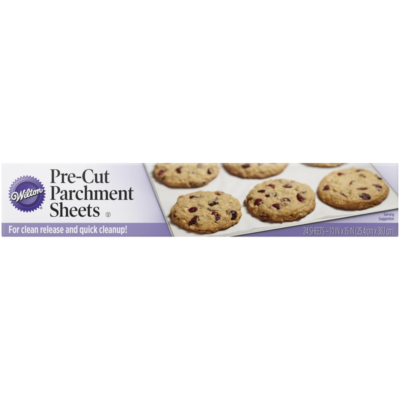 Wilton 24 Pre-cut Parchment Sheets 10x15in each