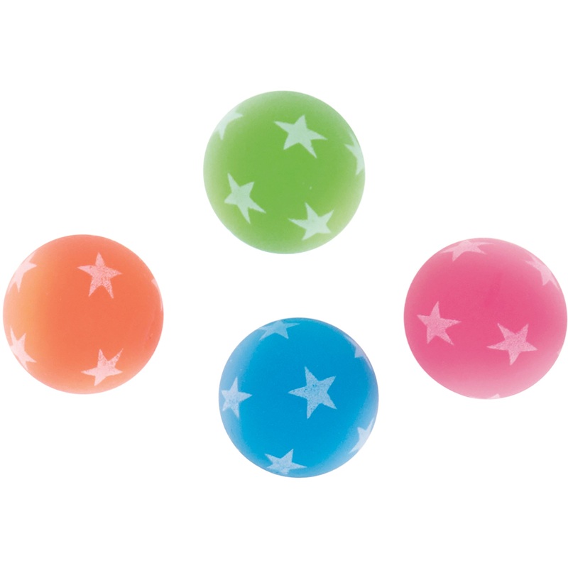 8 Glow in the Dark Bounce Balls 1.25×1.25in